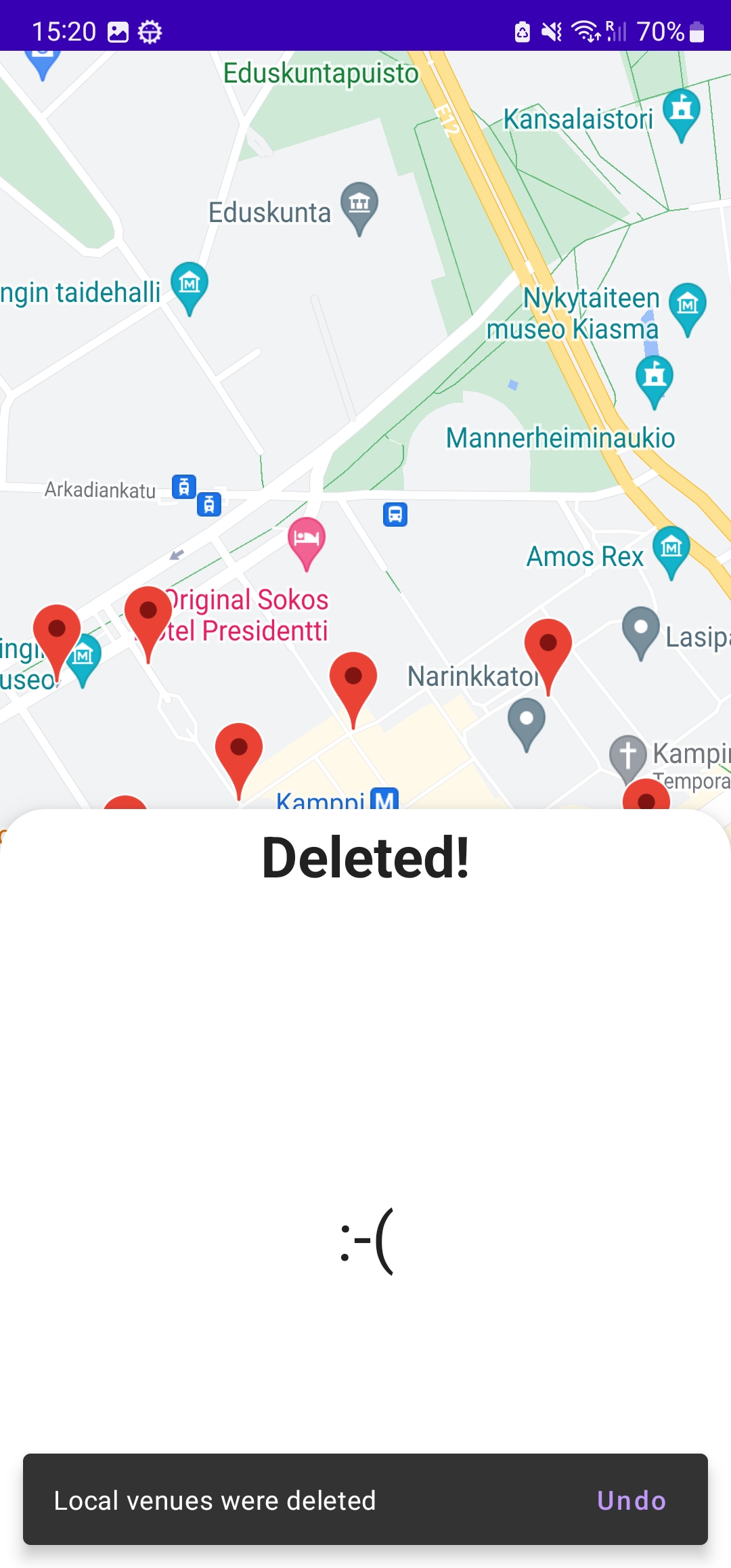 DeleteLocalVenues